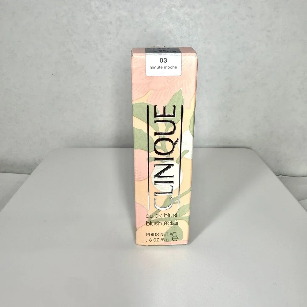 New Clinique Quick Blush Brush 03 Minute Mocha .18oz Discontinued